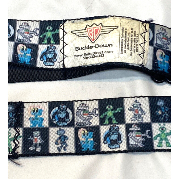 Genuine Chevrolet Seat Belt Buckle Adjustable Belt Alien/Robot Pattern - Picture 3 of 6